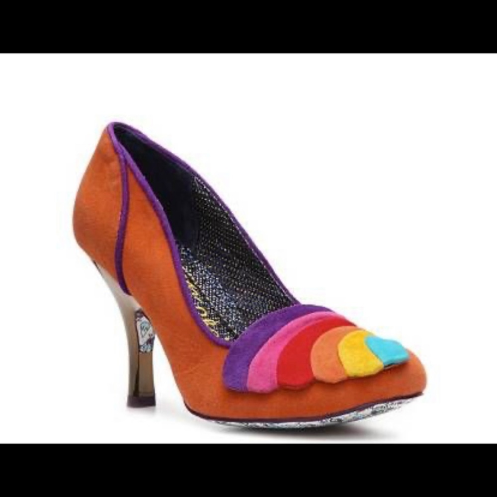Irregular Choice Rainbow Royal Marriage Pumps